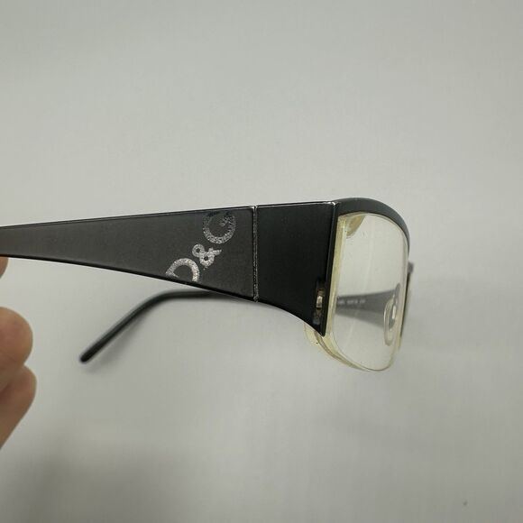 Dolce&Gabbana Eyeglasses Frames Only D&G 4134 0B5 52-18-130 Black Half Rim - Picture 12 of 16